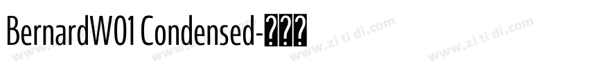 BernardW01 Condensed字体转换